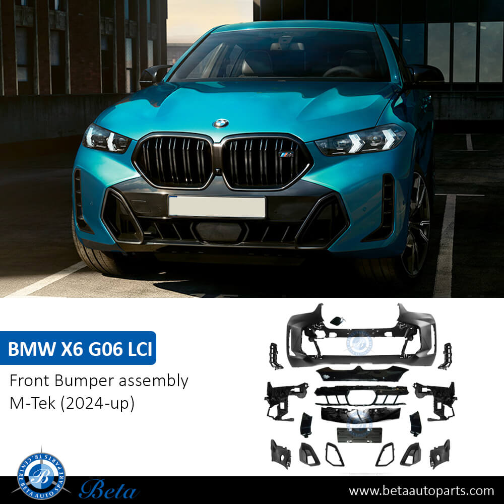 BMW X6 G06 LCI (2024-Up), Front Bumper M-Tek with PDC with Park Assist, China BMW X6 G06 LCI (2024-Up), Front Bumper M-Tek with PDC with Park Assist, China